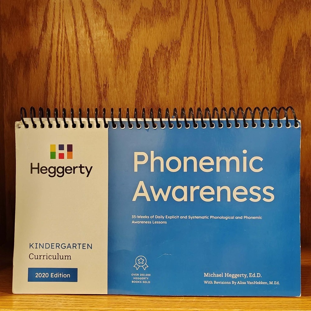 Heggerty Kindergarten Phonemic Awareness 35 Week Curriculum, Spiral Paperback VG